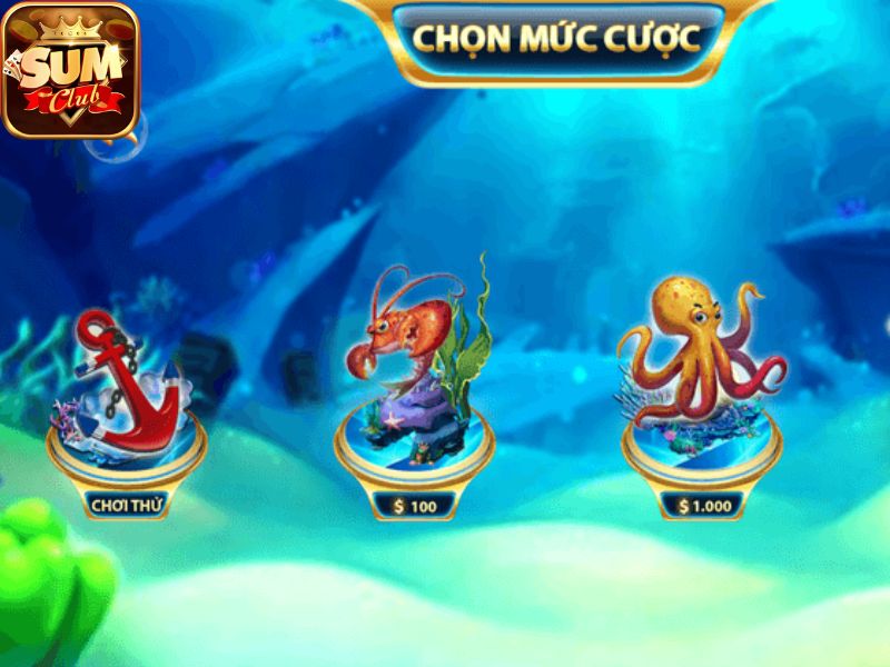 Thủy Cung Sumclub có các biểu tượng đặc biệt gia tăng cơ hội thắng lớn cho người chơi